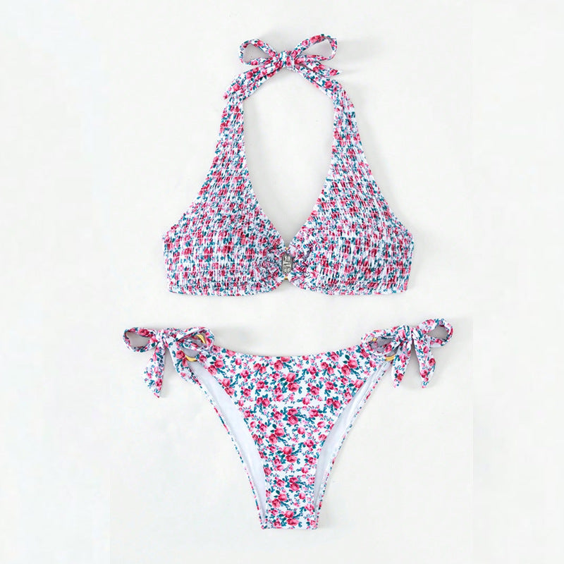 Women's Triangle Bikini Set with Playful Ruffle Details Mune Fashion