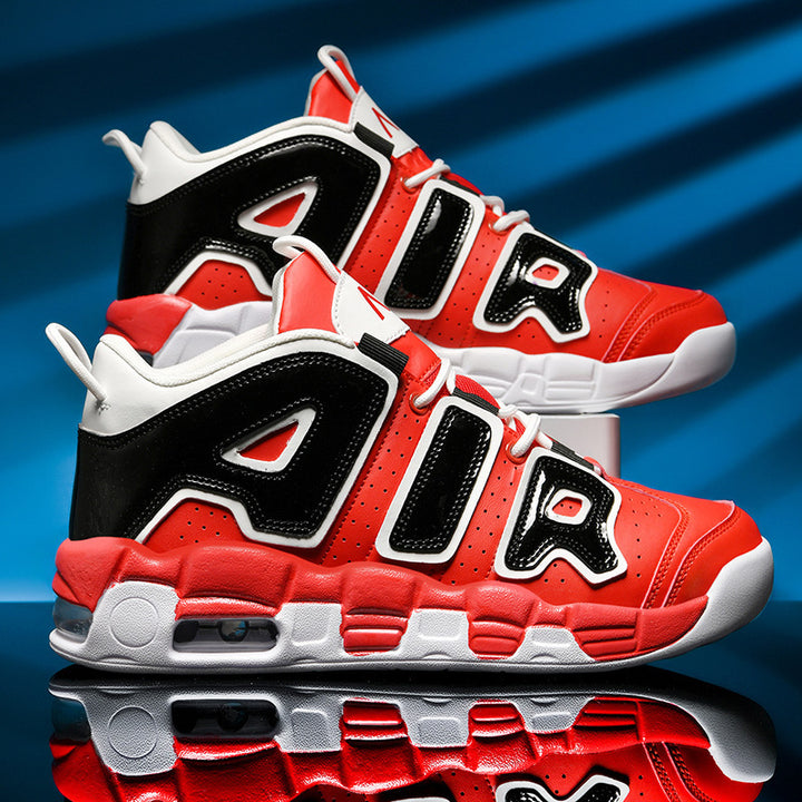 Unisex high-quality streetball sneakers with perforated upper material, reinforced overlays, and cushioned wave midsole Mune Fashion