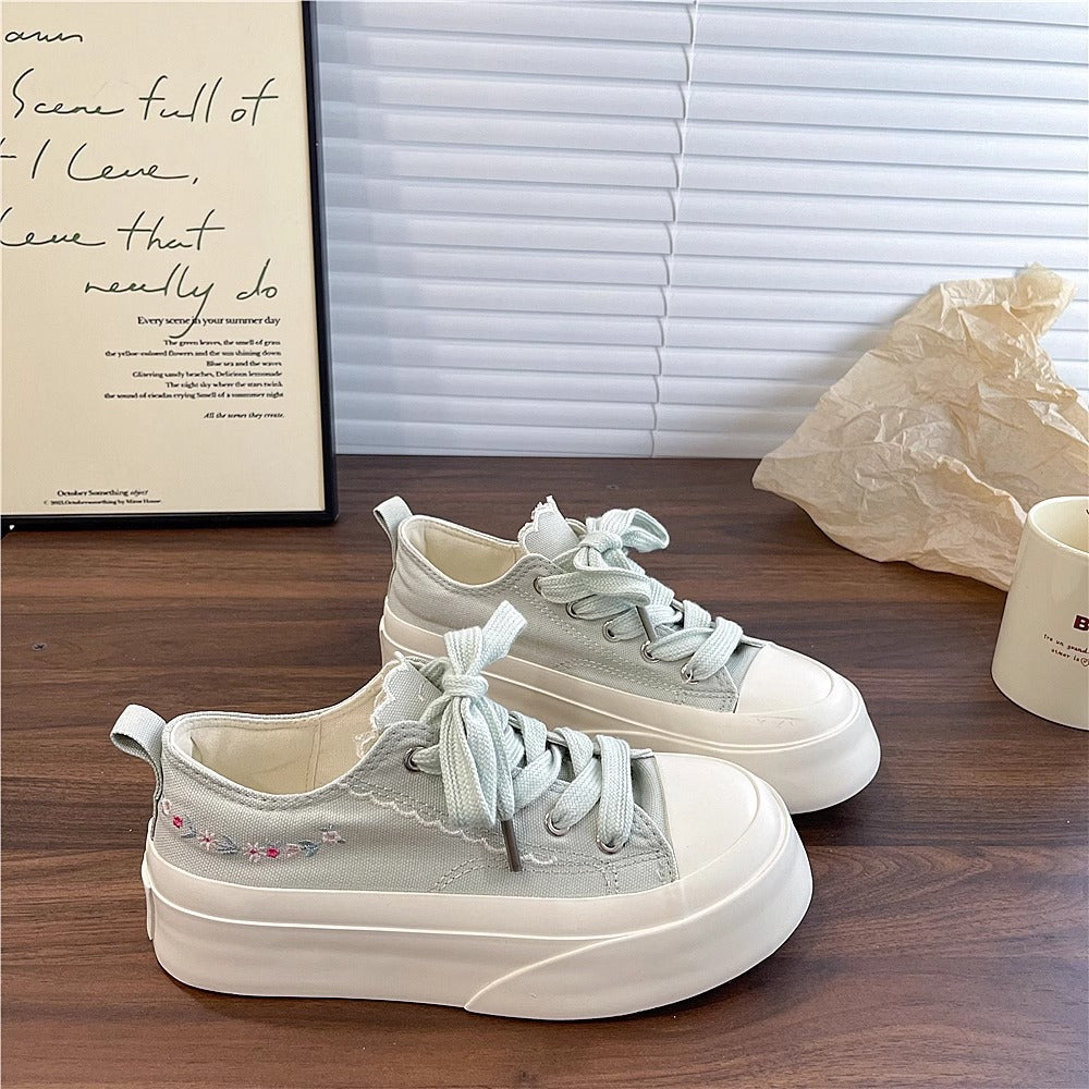 Ladies Trendy Casual Sneakers with Playful Ruffle Details and Cushioned Sole Mune Fashion