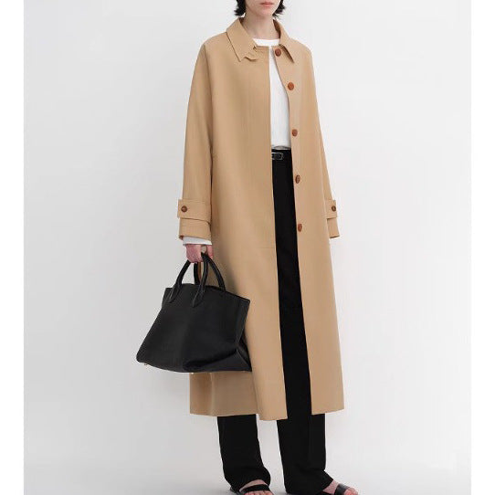Women's Elegant Long Trench Coat Drune
