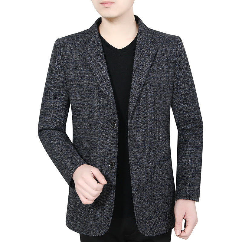 Men's Glencheck Blazer Slim Fit made of wool blend with subtle overcheck Mune Fashion