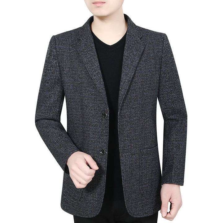 Men's Glencheck Blazer Slim Fit made of wool blend with subtle overcheck Mune Fashion