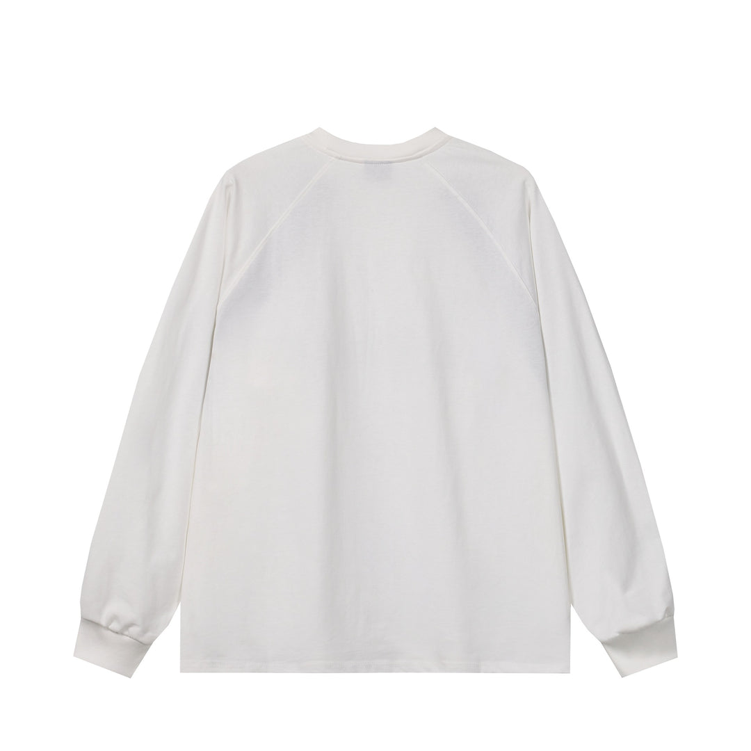 Unisex Oversize Sweatshirt in Retro Sports Style with Raglan Sleeves and Contrast Piping Mune Fashion