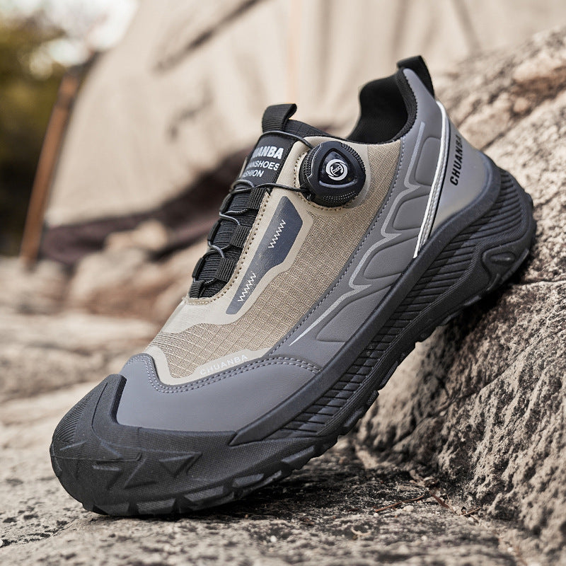 Men's robust outdoor trekking sneaker with BOA closure, reinforced toe cap, and grippy trail sole Mune Fashion