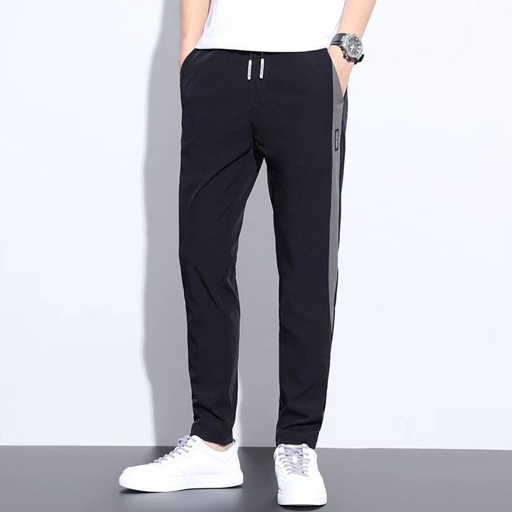Men's sporty leisure pants with contrast stripes Mune Fashion
