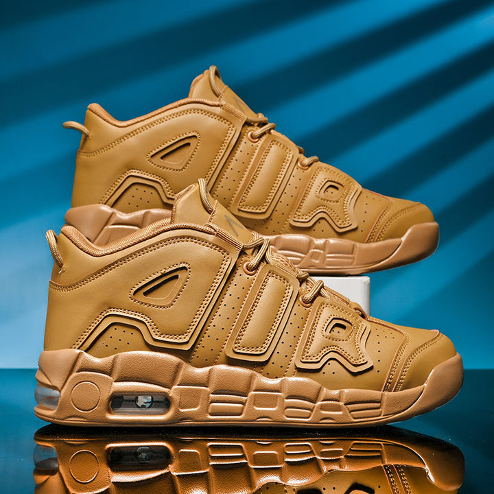 Unisex high-quality streetball sneakers with perforated upper material, reinforced overlays, and cushioned wave midsole Mune Fashion