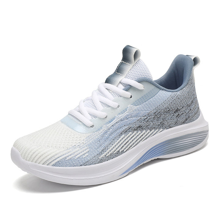 Women's ergonomic everyday sneaker with breathable knitted upper, shaped rolling sole, and heel cushioning Mune Fashion