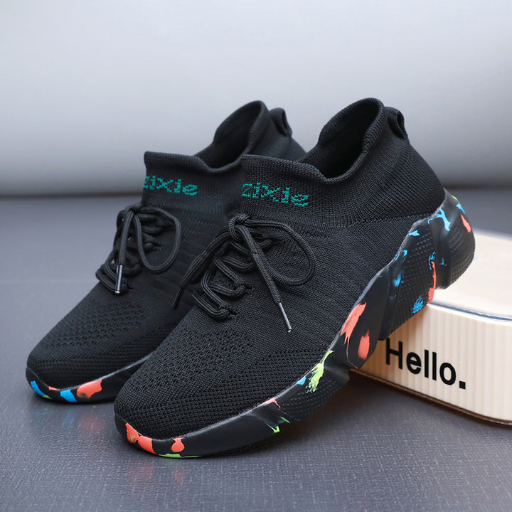 Men's sock-like knitted sneakers with seamless upper material and cushioned EVA platform sole Mune Fashion