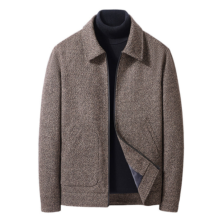 Men's Elegant Structured Transition Jacket with Shirt Collar and Softly Lined Interior Mune Fashion