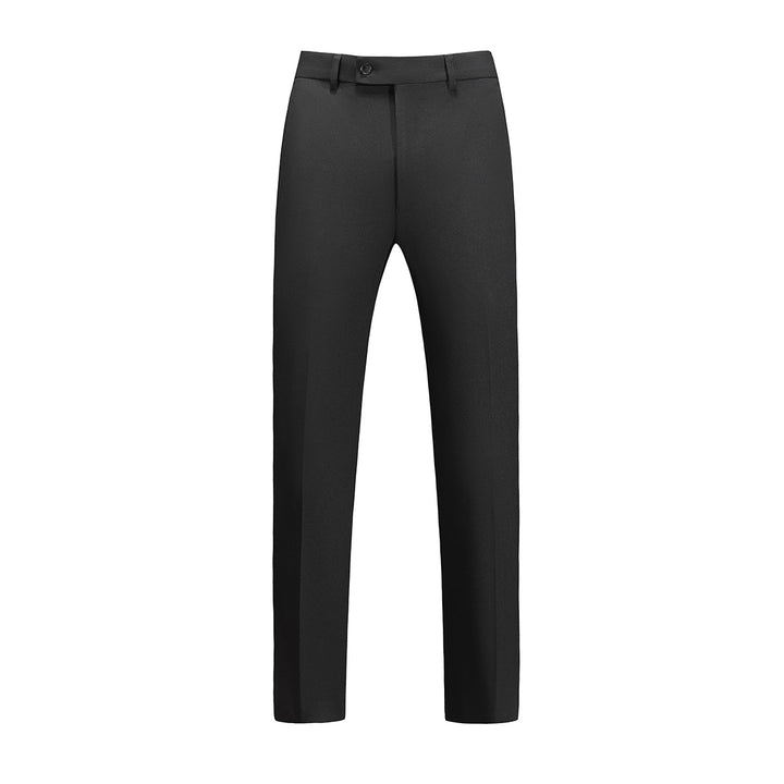 Men's narrow pleat dress pants made of stretchy cotton blend with straight leg Mune Fashion