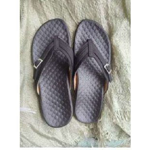 Women's adjustable thong sandal made of textile with padded comfort footbed Mune Fashion