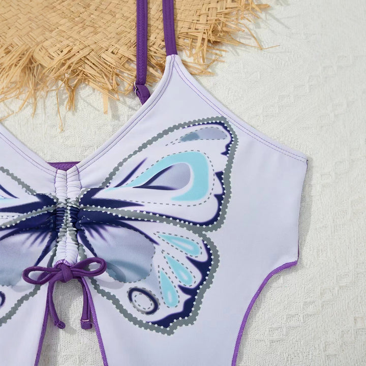 Women Playful Bikini Set with Colorful Butterfly Design Mune Fashion