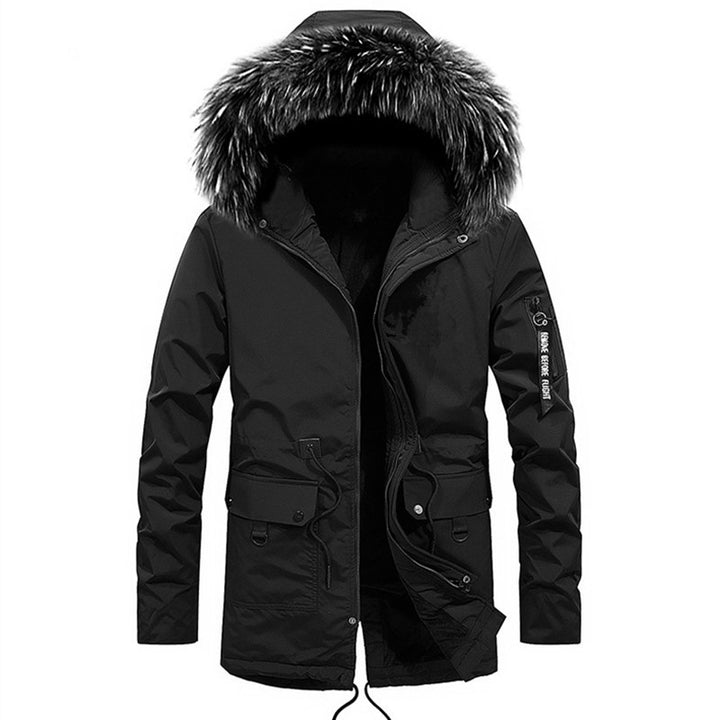 Men's thermo parka with removable faux fur hood and water-repellent insulation Mune Fashion