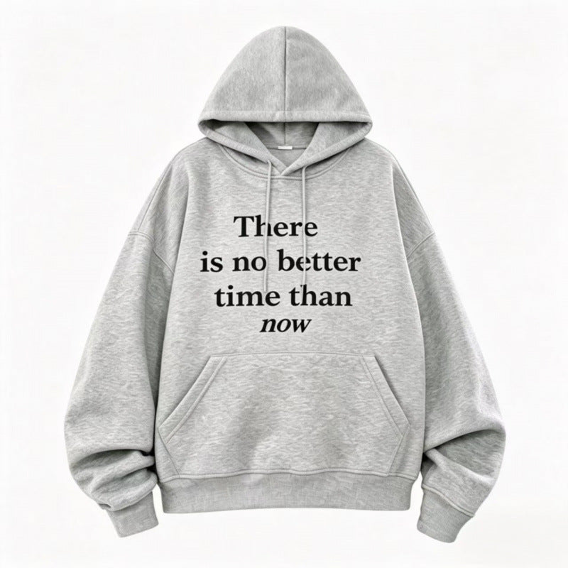 Unisex Oversize Hoodie with Statement Print, French Terry and Kangaroo Pocket Mune Fashion