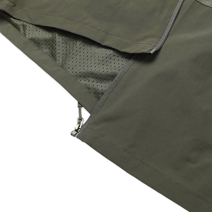 Men's Ultralight All-Weather Outdoor Jacket with Hood Breathable Mesh Lining and Zippered Pockets Mune Fashion