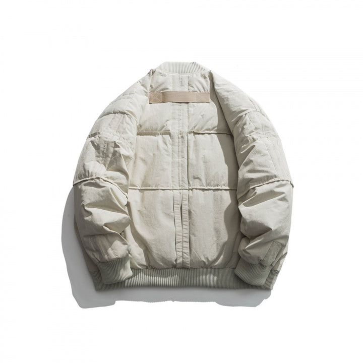 Unisex Boxy padded bomber jacket with ribbed cuffs and boxy silhouette Mune Fashion