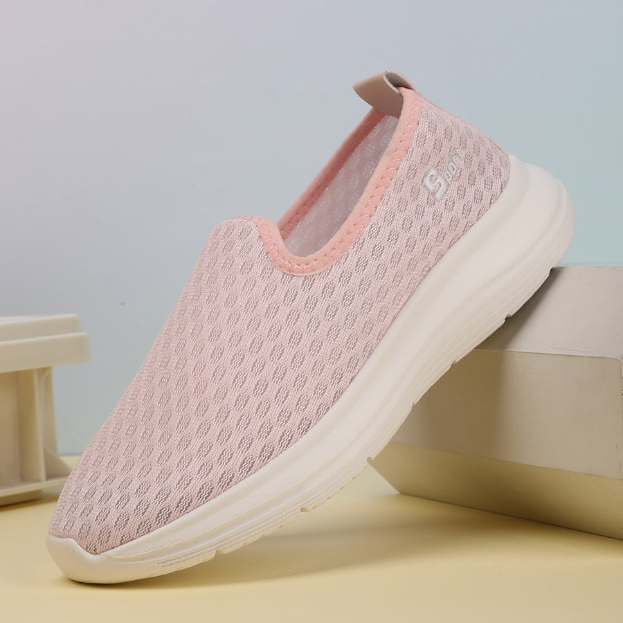 Women's ultra-lightweight knit slip-on shoe with seamless upper material, cushioned comfort sole, and flexible outsole Mune Fashion