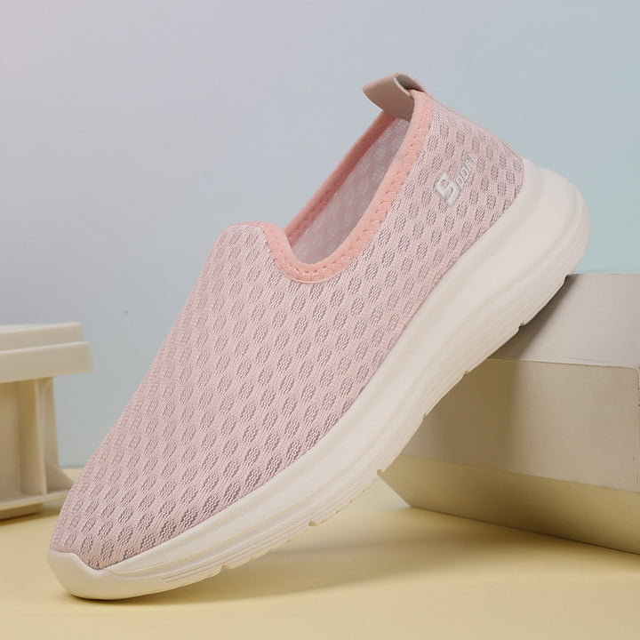 Women's ultra-lightweight knit slip-on shoe with seamless upper material, cushioned comfort sole, and flexible outsole Mune Fashion