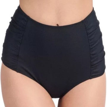 Women's High-Waisted Swim Shorts with Ruching Mune Fashion