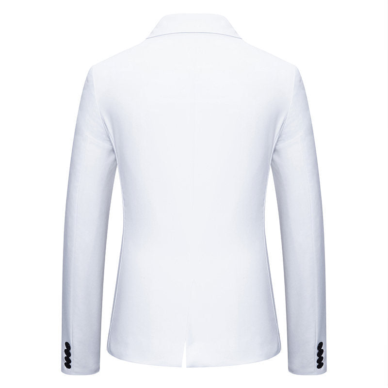 Men's Elegant Blazer with Contrasting Details Mune