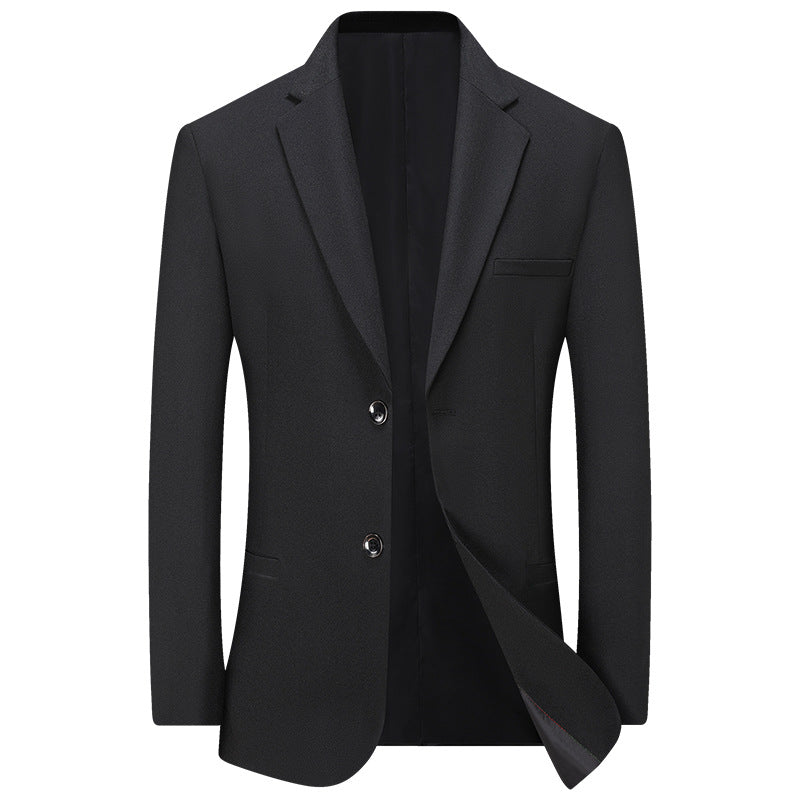 Men's Lightweight Linen Blazer Slim-Fit Two-Button Jacket Breathable Mune Fashion