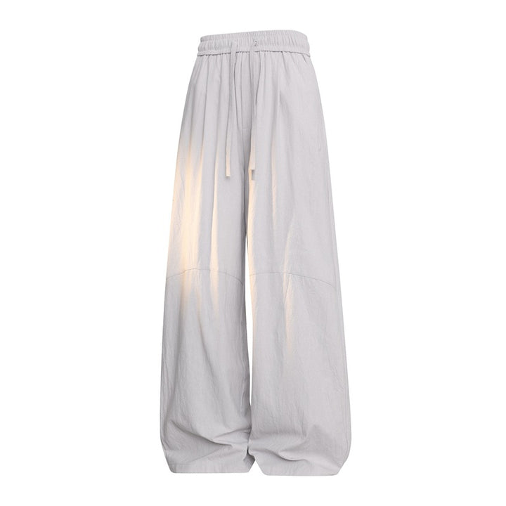 Women's Extra Wide Palazzo Pants with Elastic Waistband, Drawstring & Balloon Shaped Width Mune Fashion