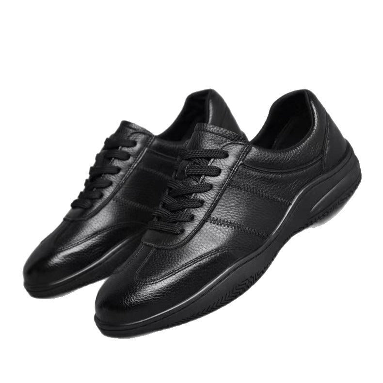 Men's comfortable orthopedic-inspired everyday shoes made of textured leather with padded comfort insole Mune Fashion