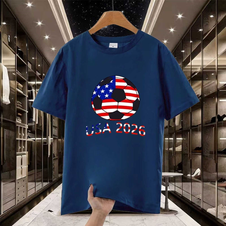 Unisex nan Fan-T-Shirt with large-area USA football print and soft cotton jersey Mune Fashion