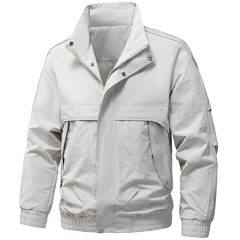 Men's technical hooded softshell jacket with adjustable hood and utility pockets Mune Fashion
