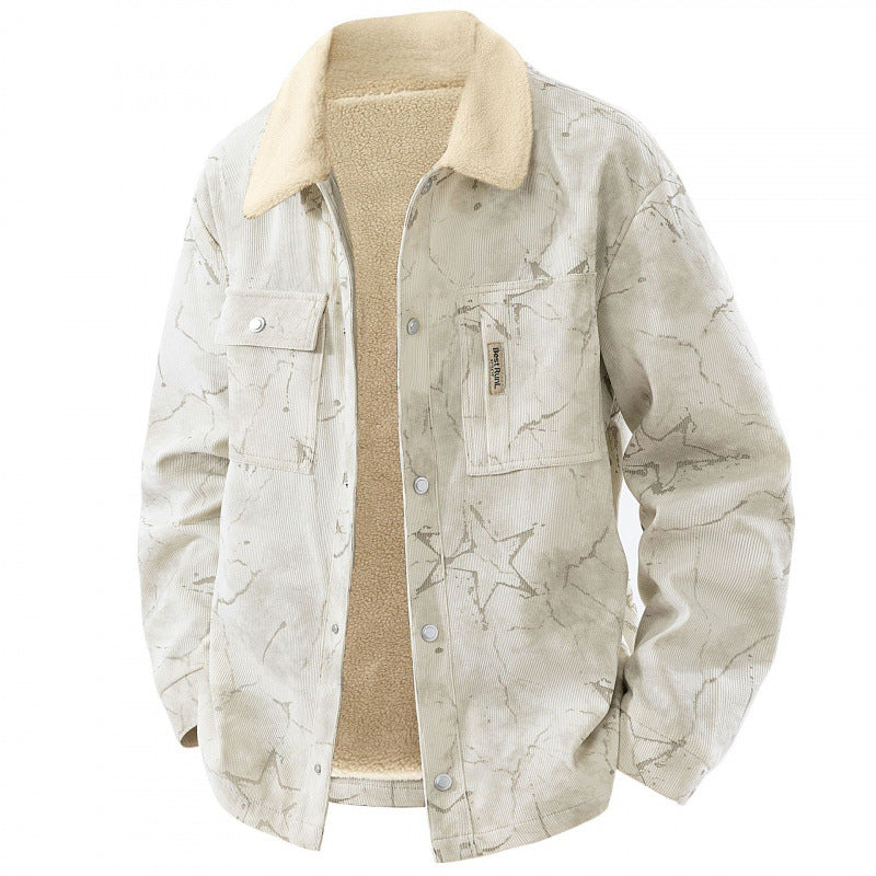 Men's Stylish Cord Jacket with Teddy Lining Mune Fashion