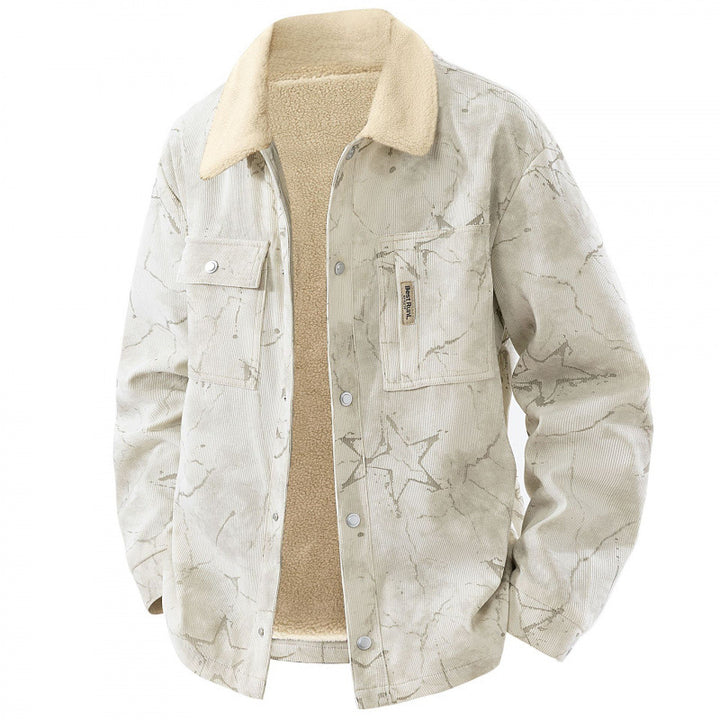 Men's Stylish Cord Jacket with Teddy Lining Mune Fashion