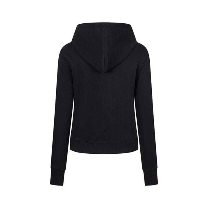 Women's hooded sweatshirt jacket with decorative military braid trim and decorative buttons Mune Fashion