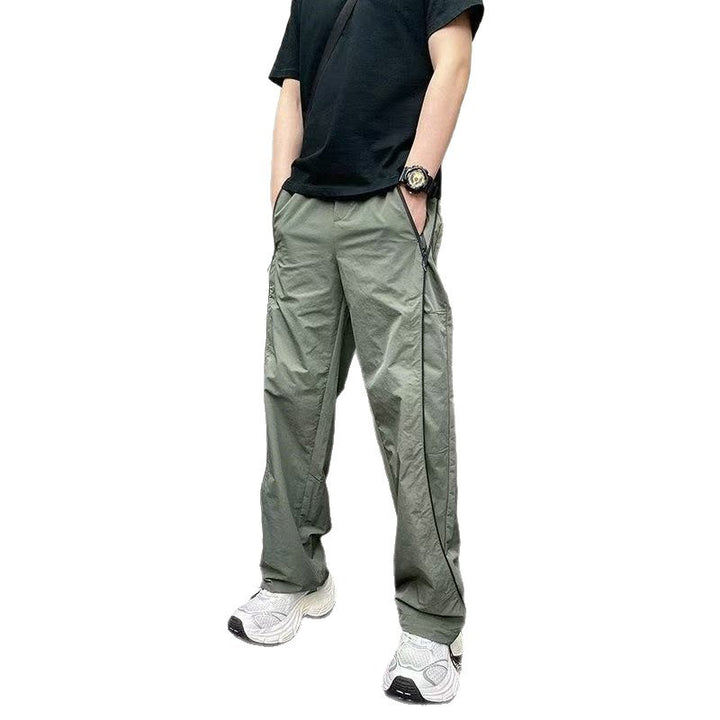 Men's sporty leisure pants with zipper and side pockets Mune Fashion