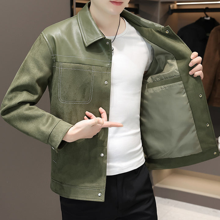 Men's Stylish Suede Jacket Mune Fashion