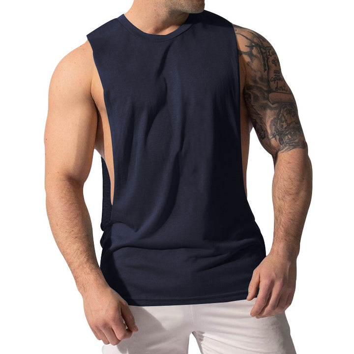 Men's muscle shirt with extra deep arm openings and breathable cotton blend Mune Fashion