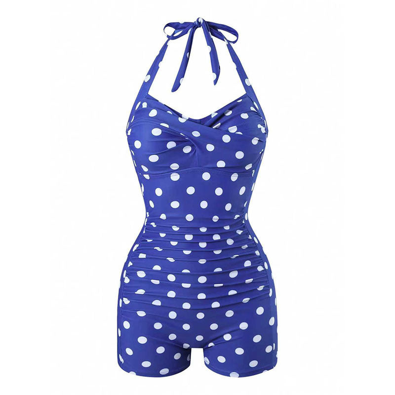 Women's One-Piece Swimsuit with Halterneck Design and Modern Fit Mune Fashion