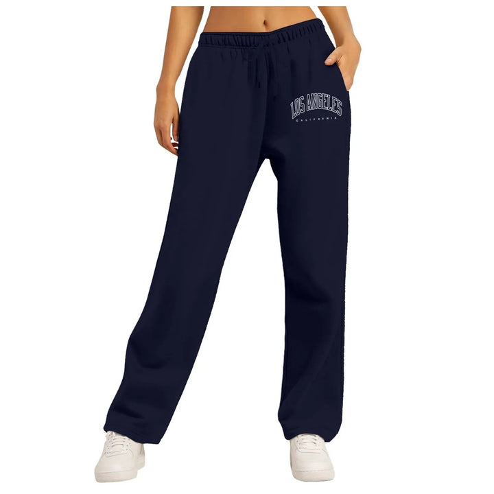 Ladies high-waisted lounge pants with elastic waistband and side pockets Mune Fashion