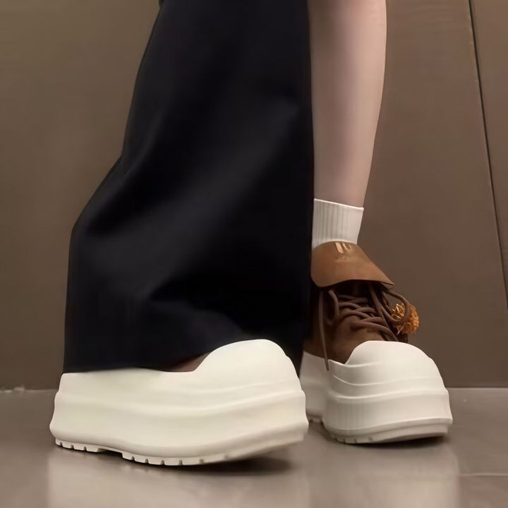 Women's Sporty Platform Sneakers with Playful Charms Mune Fashion