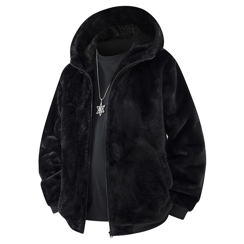 Men's Fleece Jacket with Hood Mune Fashion