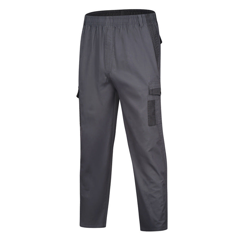 Men's cargo pants with elastic waistband, mesh inserts and multi pockets Mune Fashion