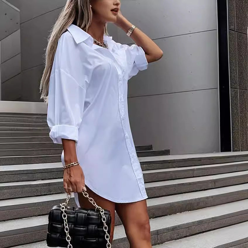 Women's shirt-style oversized blouse dress Mune Fashion