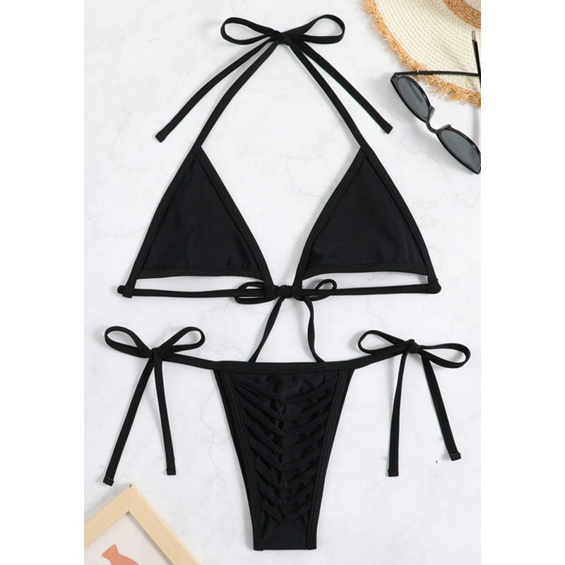 Ladies Triangle Bikini with sophisticated lace-up details Mune Fashion