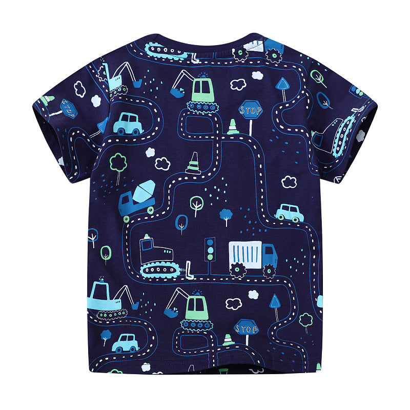 Boys T-shirt with exciting construction site design Mune Fashion