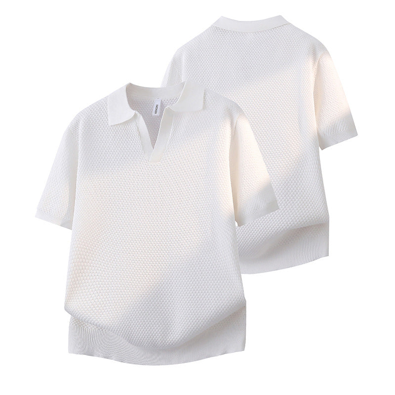 Women's Stylish Knit Top with Half-Pipe Collar Mune Fashion
