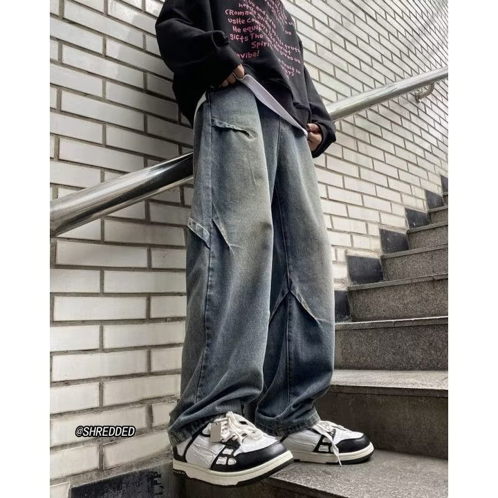 Men's Wide Cut Cargo Jeans Mune Fashion