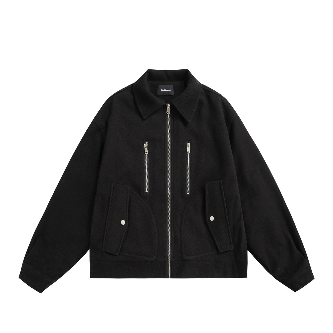 Unisex Boxy Blouson Jacket with technical double zip and oversized silhouette Mune Fashion