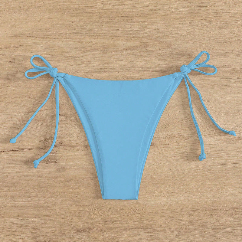 Women's High-Cut Bikini Bottom with Adjustable Ties Mune Fashion