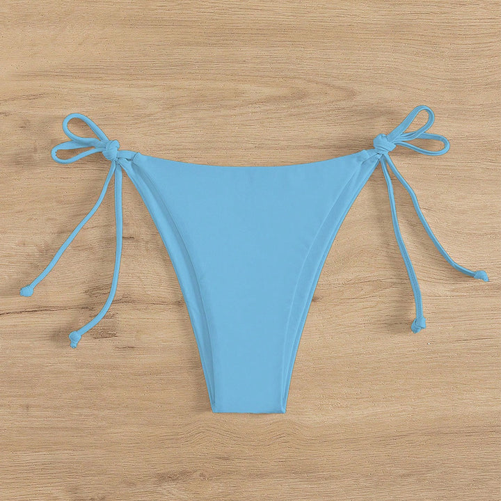 Women's High-Cut Bikini Bottom with Adjustable Ties Mune Fashion