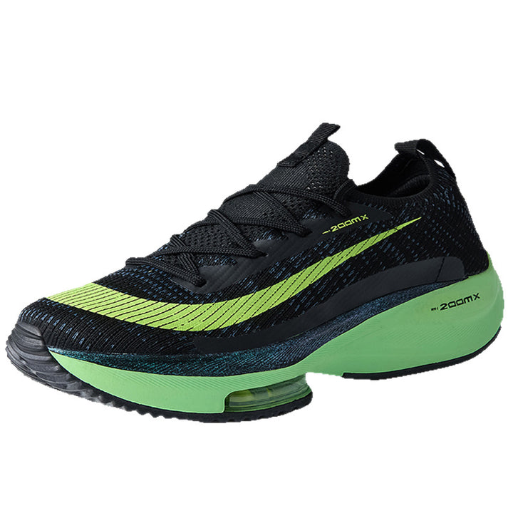 Unisex knitted sock running shoes with padded heel air chamber, reactive energy return midsole, and grippy rubber outsole Mune Fashion