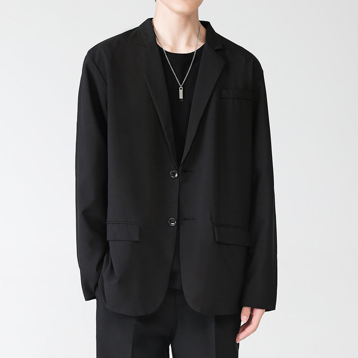 Men's blazer in relaxed fit with two-button closure and flap pockets Mune Fashion